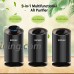 Outlines Desktop UV Air Purifier  Portable Air Purifier  HEPA Air Purifiers with HEPA Filter  Remove Cigarette Smoke  Dust  Odor Smell  Bacteria  Perfect for Home  Office Desktop  Bedroom (Black) - B075CZDY1X